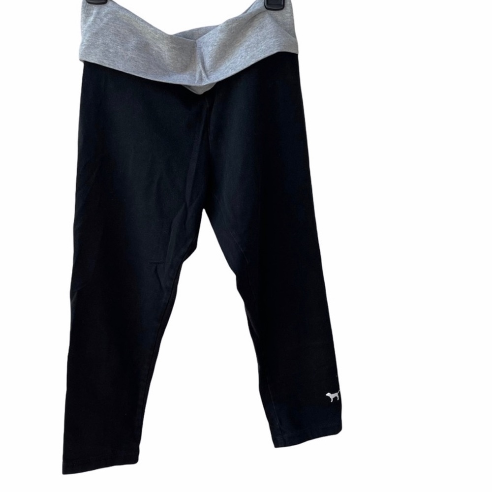 Victoria’s Secret PINK Yoga Black Cropped Leggings Size XS